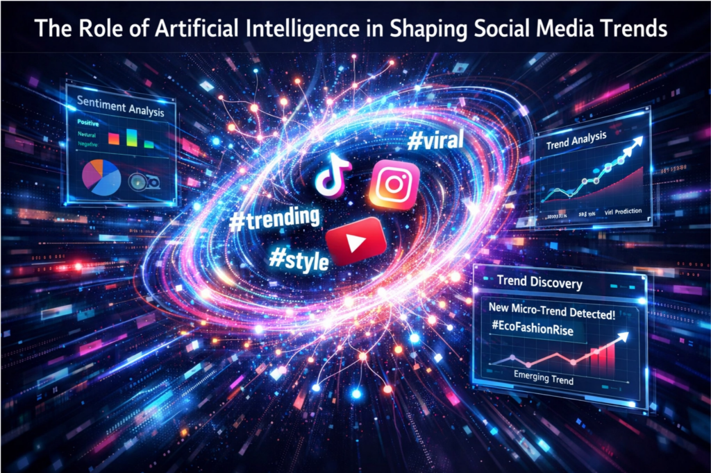 The Role of Artificial Intelligence in Shaping Social Media Trends